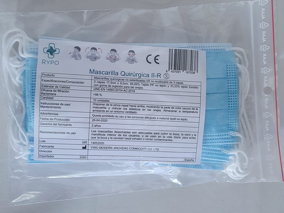 MASCARILLA QUIRÚRGICA